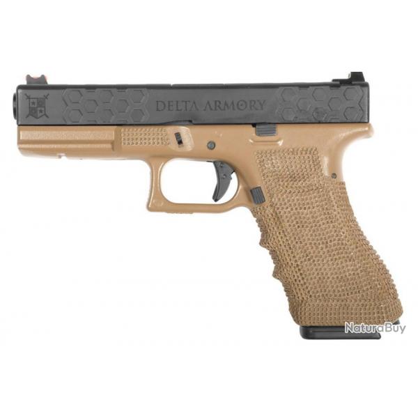 DELTA ARMORY PISTOLET G17 GBB TAN 0.8J