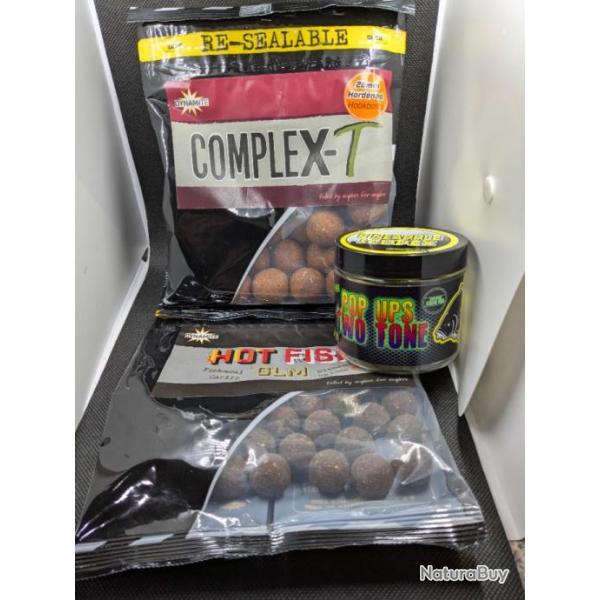 Lot pche carpe DYNAMITE + PRO ELITE BAITS