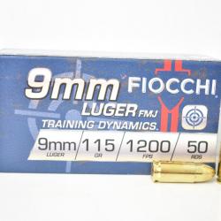 1000 Munitions Fiocchi Training 115gr cal. 9X19