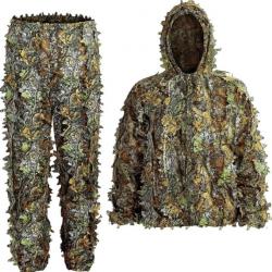 Ghillie Combinaison de Camouflage pour la Chasse Taille XL/XXL Couleur Forêt