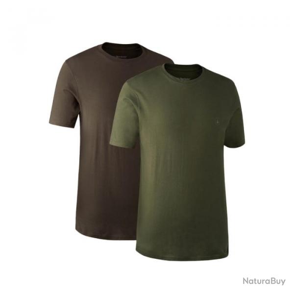Lot de 2 T shirts col rond DeerHunter