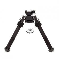 Bipied tactique rotatif et pivotant avec fixation attache rapide pour rail picatinny