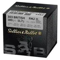 CARTOUCHES SB 303 BRITISH FMJ 11,7GR VRAC X50