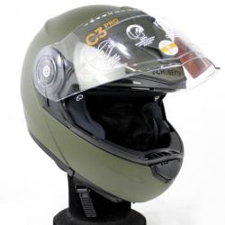 Casque de moto Vert OTAN