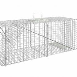 Piège à Animaux en Fer Galvanisé pour rats souris petits mammifères 64,5x25x26,5 cm