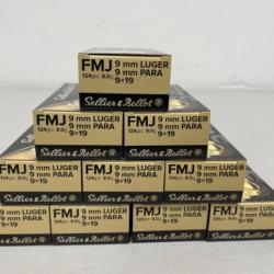 !! NEUF !! BALLES SELLIER & BELLOT 9x19MM PARA FMJ 124gr PAR 500