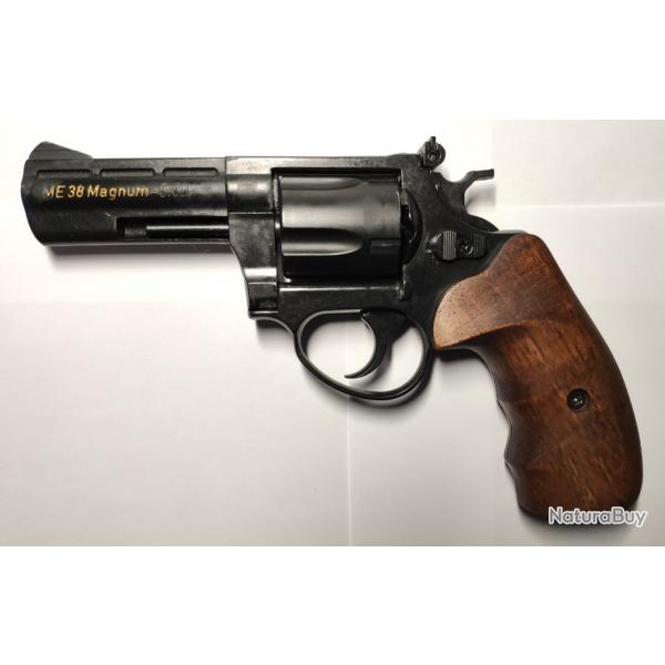 Revolver LEP ME 38 Magnum plaquettes bois, calibre 5,5 mm + 5 cartouches