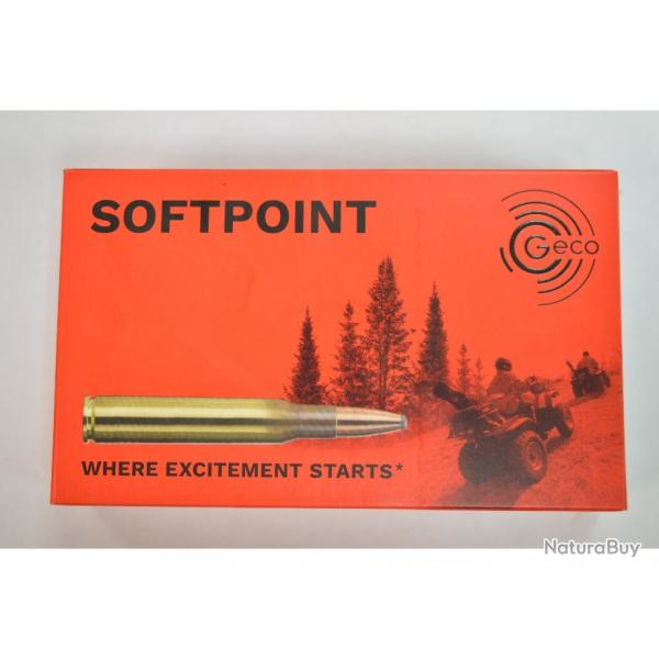 1 BOITE DE 20 MUNITIONS GECO CALIBRE 7X57R SOFTPOINT 165GR/10.7G NEUVE