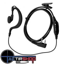 Kit oreillette micro pour Talkie-walkie Midland G7/G9 Noir