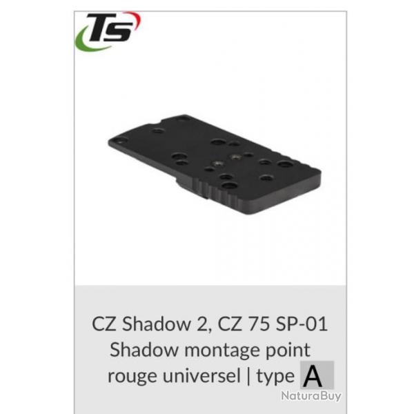 Plaque montage point rouge pour CZ 75 SP01 Shadow ou Shadow 2