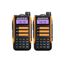 Enchère : Lot de 2 Talkies-Walkies Baofeng UV-16 Pro (Orange) - LIVRAISON GRATUITE