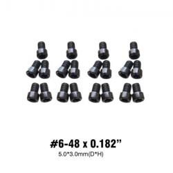 Vis Torx #6-48 x 0.182" 5x3mm pour arme, montage et optique - Lot de 20 pièces