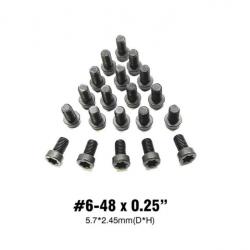 Vis Torx #6-48 x 0.25" 5,7x2,45mm pour arme, montage et optique - Lot de 20 pièces
