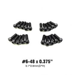 Vis Torx #6-48 x 0.375" 5,1x2,6mm pour arme, montage et optique - Lot de 20 pièces