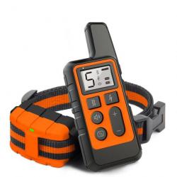 COLLIER ANTI-ABOIEMENT AVEC TELECOMMANDE - PORTEE 500M -ORANGE - LIVRAISON GRATUITE