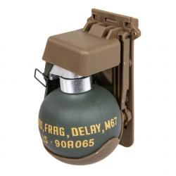GRENADE FACTICE M67 MOLLE AVEC SUPPORT TAN