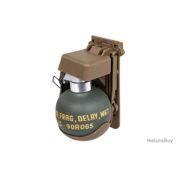 GRENADE FACTICE M67 MOLLE AVEC SUPPORT TAN