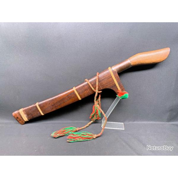 IMPOSANT COUTEAU / MACHETE GOLOK, INDONESIE / PHILIPPINES, COLLECTION ASIE KRISS KERIS BENDO