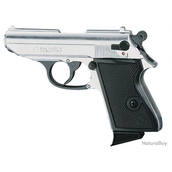 PISTOLET ALARME CHIAPPA LADY CAL. 9 MM PAK NICKEL SA/DA 5CPS