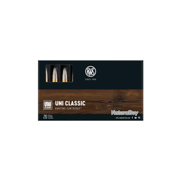 Munitions RWS cal.308 win uni classic 180gr 11,7gr par 60