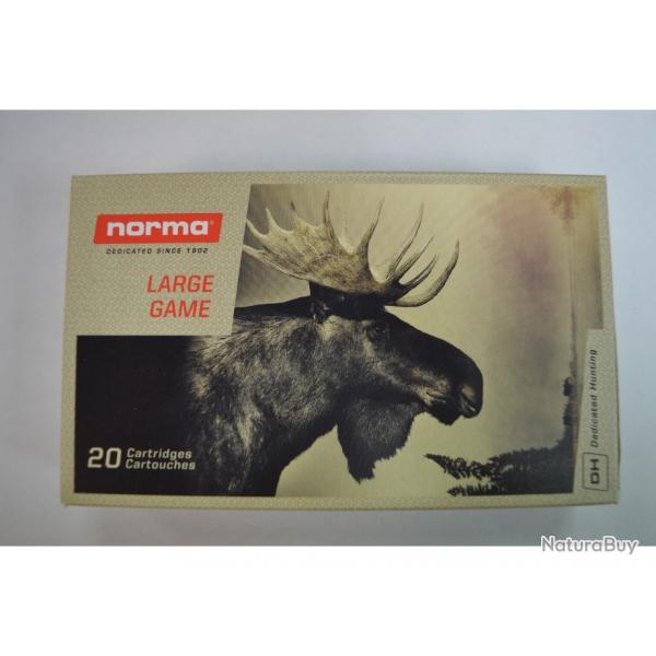 1 BOITE DE 20 MUNITIONS NORMA CALIBRE 9.3X62 ORYX 285GR/18.5G NEUVE