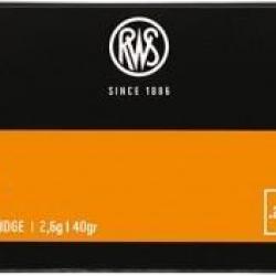 Munitions RWS club cal.22lr 40gr 2.6g par 50