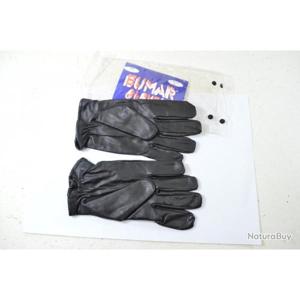 Paire de gants cuir Eumar Gloves, taille L. Intervention, police gendarmerie swat scurit airsoft