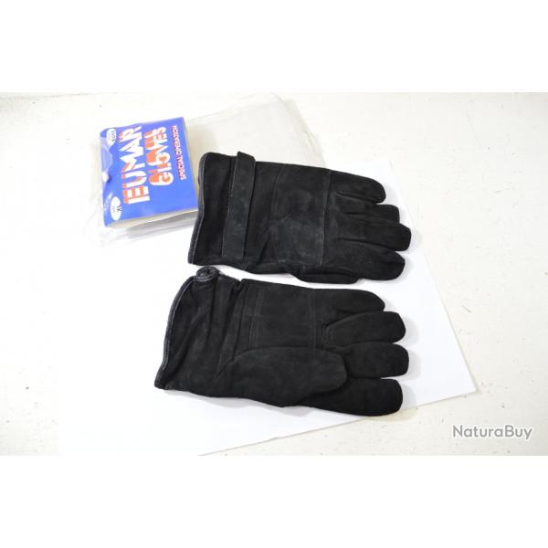 Paire de gants rappel corde cuir Eumar Gloves XL Intervention police gendarmerie swat scurit