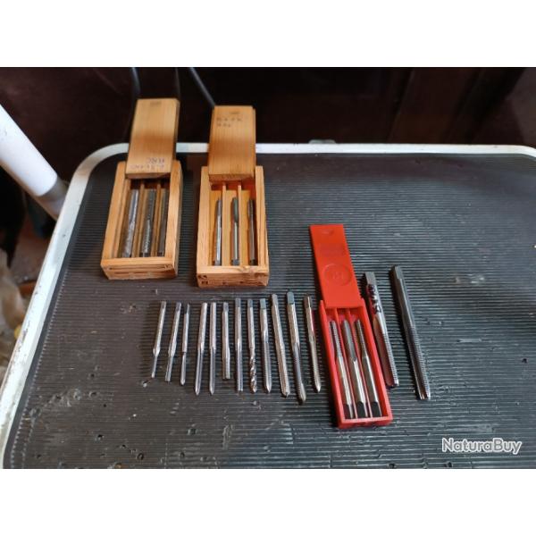 Lot tarauds professionnel taraudage filet fin et spciaux armurier mcanique dernier