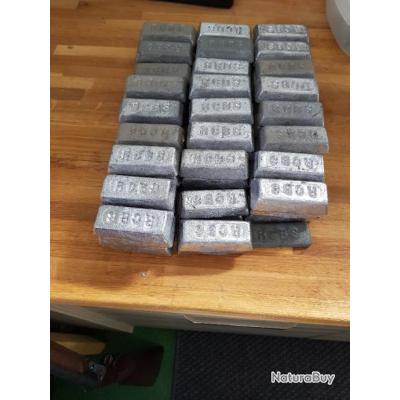 Lot De Lingots De Plomb - Plus De 15 Livres (env. 7 Kg) - Neuf, Pour Pêche Ou Reloading - Livraison Gratuite