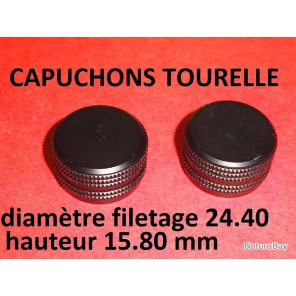 paire capuchons tourelle lunette 3-9x56 VANGUARD dia. filetage 24.40mm- VENDU PAR JEPERCUTE (SZA820)