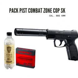 PACK COMBAT ZONE COP SK BBS 6MM CO2 2.0J