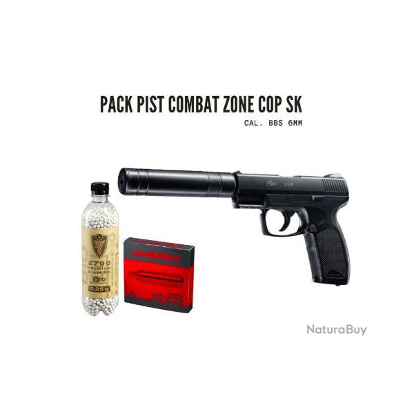 PACK COMBAT ZONE COP SK BBS 6MM CO2 2.0J