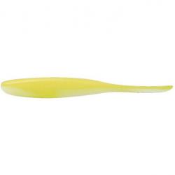 Leurres souples Keitech Shad impact 2 white chartreuse