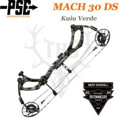 PSE MACH 30 DS Arc compound à poulies en carbone monocoque 50-60# Gaucher Kuiu Verde 2.0