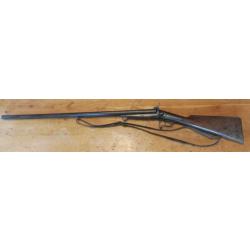 fusil de chasse a broche calibre 16 systime lefaucheux canon damasse rongier a bourg