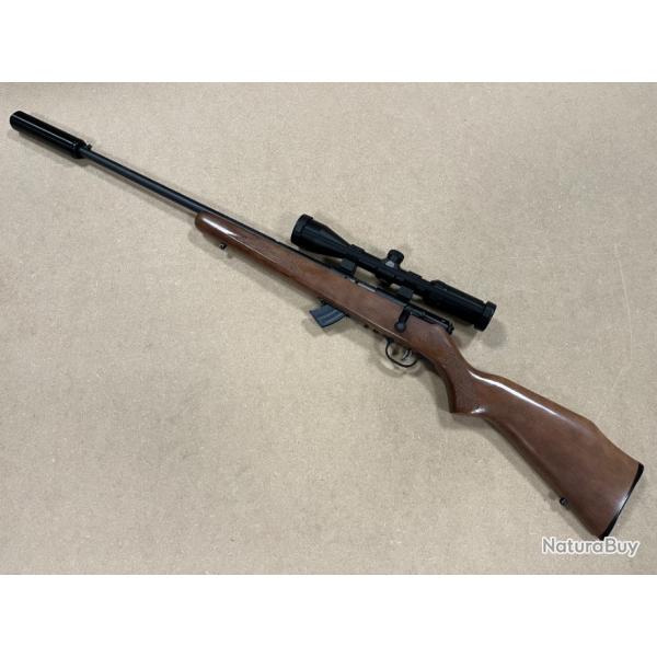 CARABINE SAVAGE MARK II GAUCHER 22LR + LUNETTE HAWKE VANTAGE 3-9X40