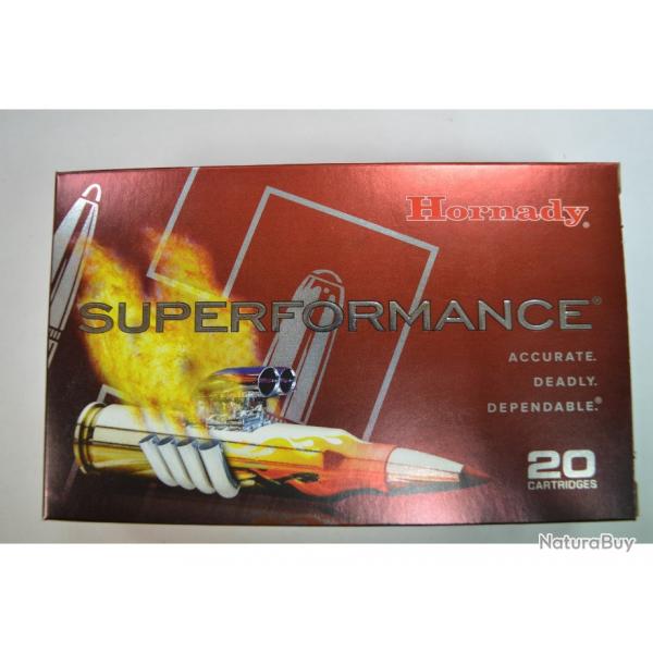 1 BOITE DE 20 MUNITIONS CALIBRE 7 RM HORNADY SUPERFORMANCE 162 GR SST NEUVE