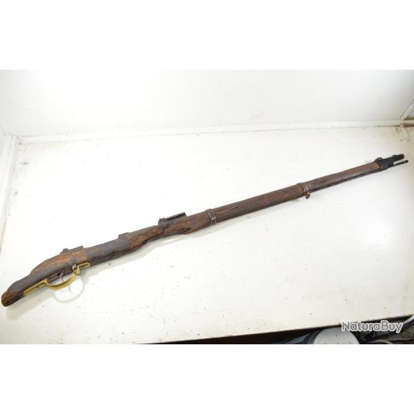 Epave fusil Gewehr 1871 G71, incomplet. Baguette de nettoyage. Vestige Premire Guerre Mondiale