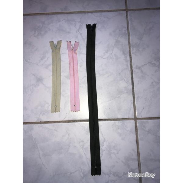 Fermeture clair neuve 40 cm kaki