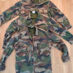 lot de 3 vestes treillis camouflage