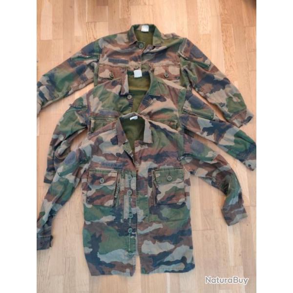 lot de 3 vestes treillis camouflage