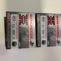 Lot de 10 boîtes neuves calibre 20 winchester Super X Slug 28g