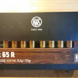 BOITE COMPLETE DE 20 MUNITIONS RWS  7X65R  ID CLASSIC  11,5 / 177GR