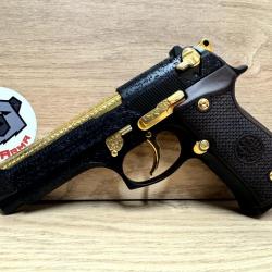 PISTOLET BERETTA 92F 9x19 CUSTOM OR ENGRAVING