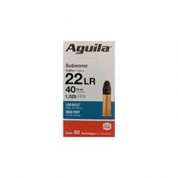 AGUILA 22lr Subsonic "Solid Point" /1000 cartouches