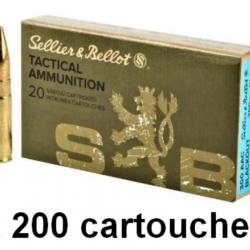 SELLIER BELLOT cal.300 AAC BLACKOUT FMJ Subsonic 200gr /200 cartouches