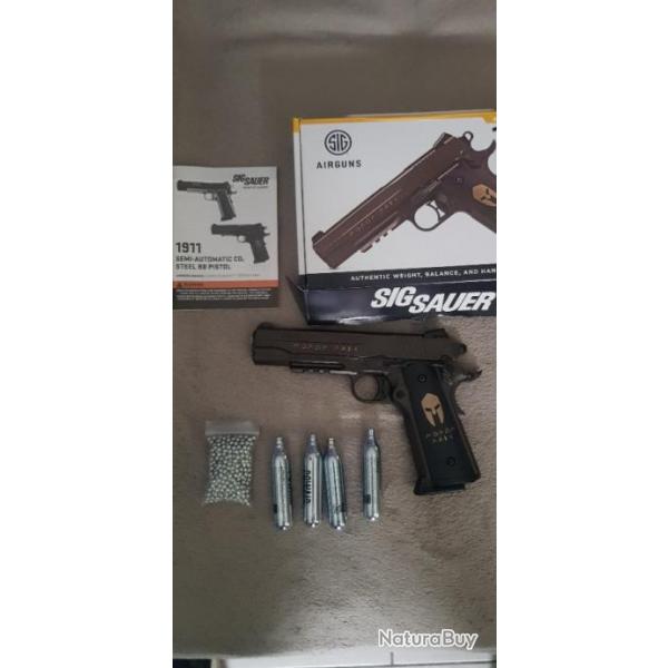 Airgun Sig sauer 1911 spartan co2 blowback 4.5mm bb's