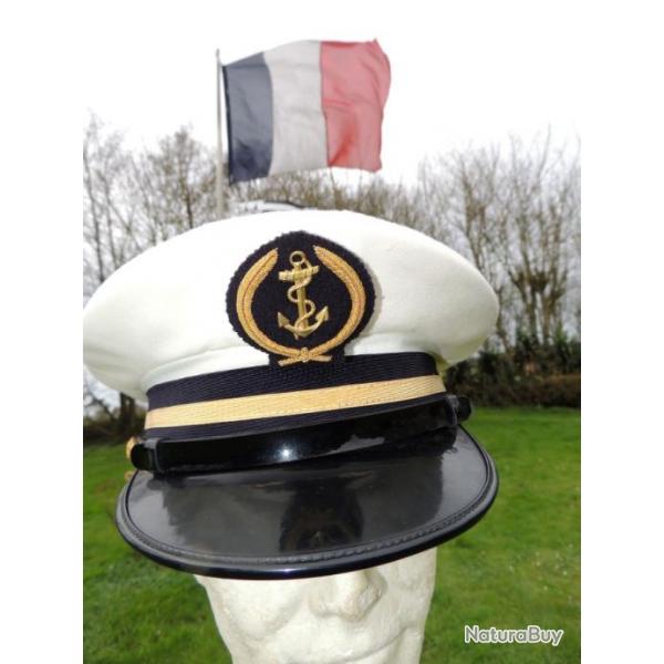 MARINE NATIONALE  : ANCIENNE CASQUETTE  anne 1981 - TAILLE 57 + ETAT NEUF  !!!!!