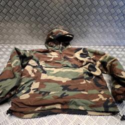 Veste anorak coupe-vent mil-tec winter camo taille s ou xl interieur polaire